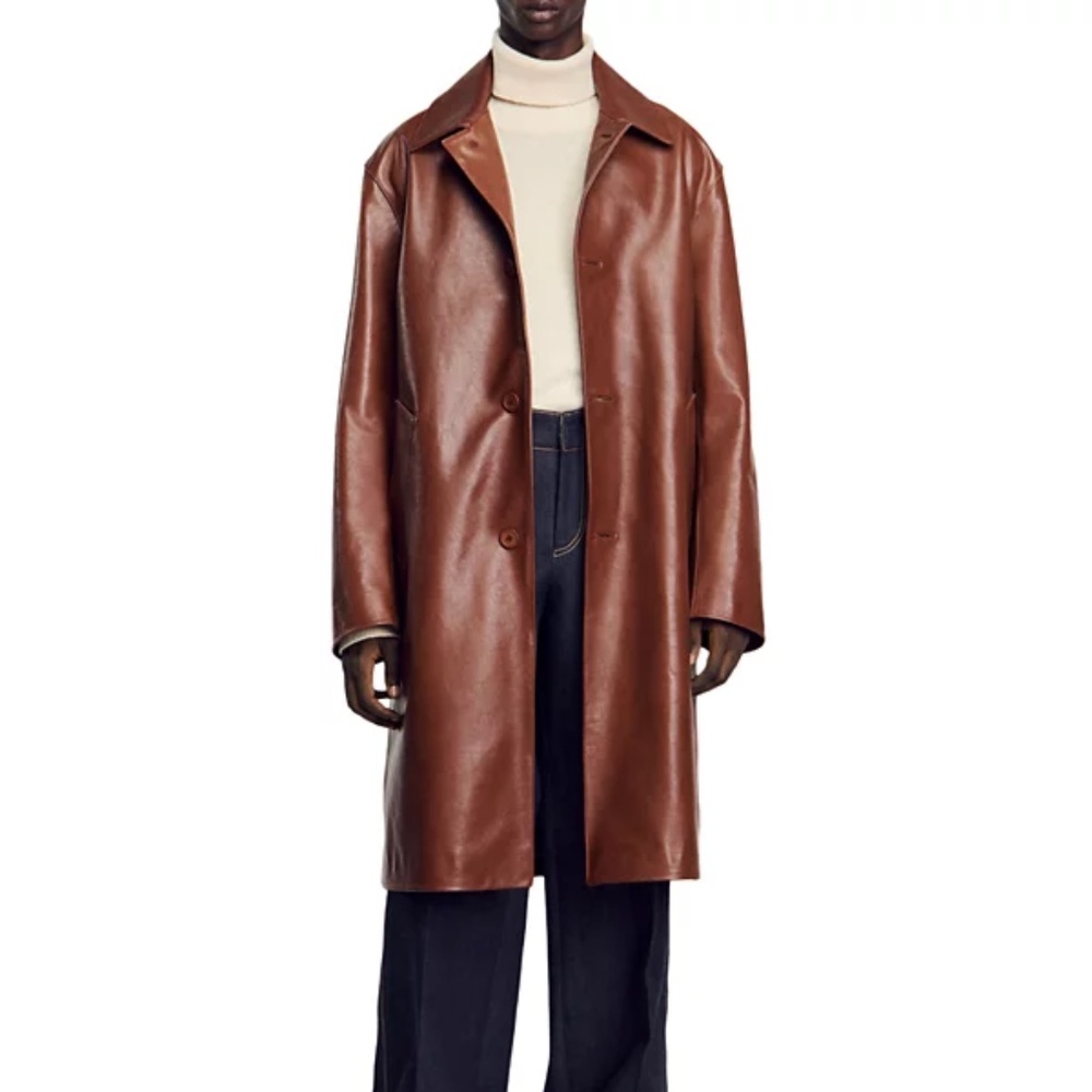 Arnold Leather Overcoat